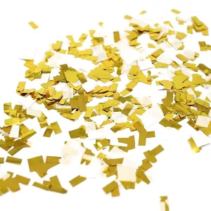 White Gold Foil Shredded Confetti Paper Glitter Party Decoration