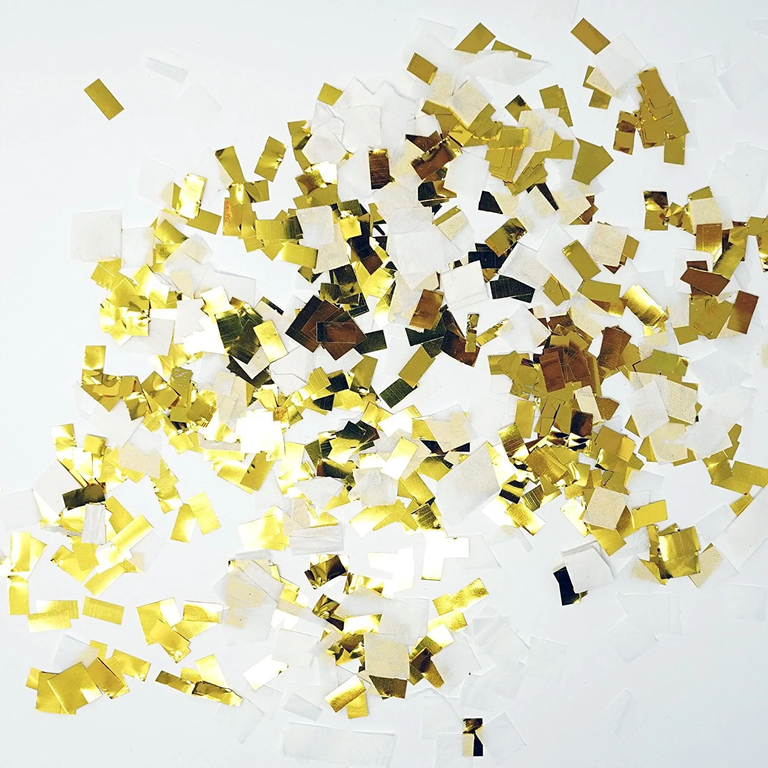 White Gold Foil Shredded Confetti Paper Glitter Party Decoration