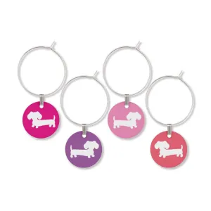 Wiener Dog Wine Glass Charms