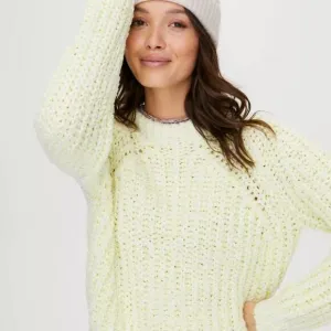 WILFRED x ARITZIA Confetti Mock Neck Sweater Espace Fluro Lime {G27}
