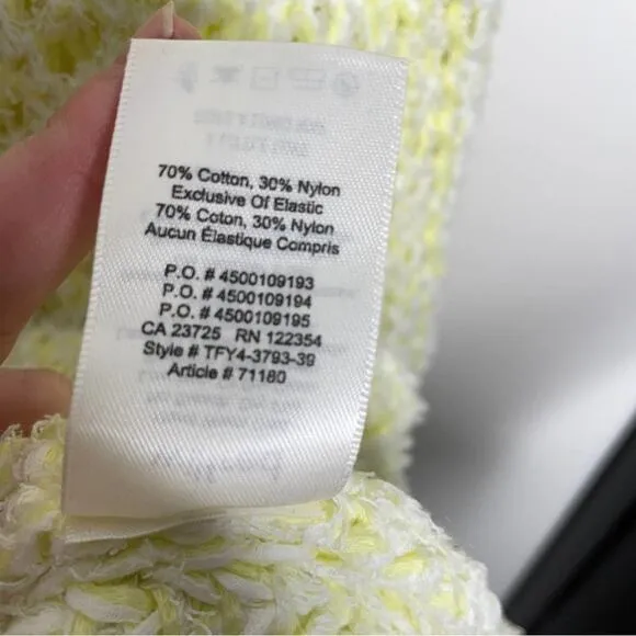 WILFRED x ARITZIA Confetti Mock Neck Sweater Espace Fluro Lime {G27}