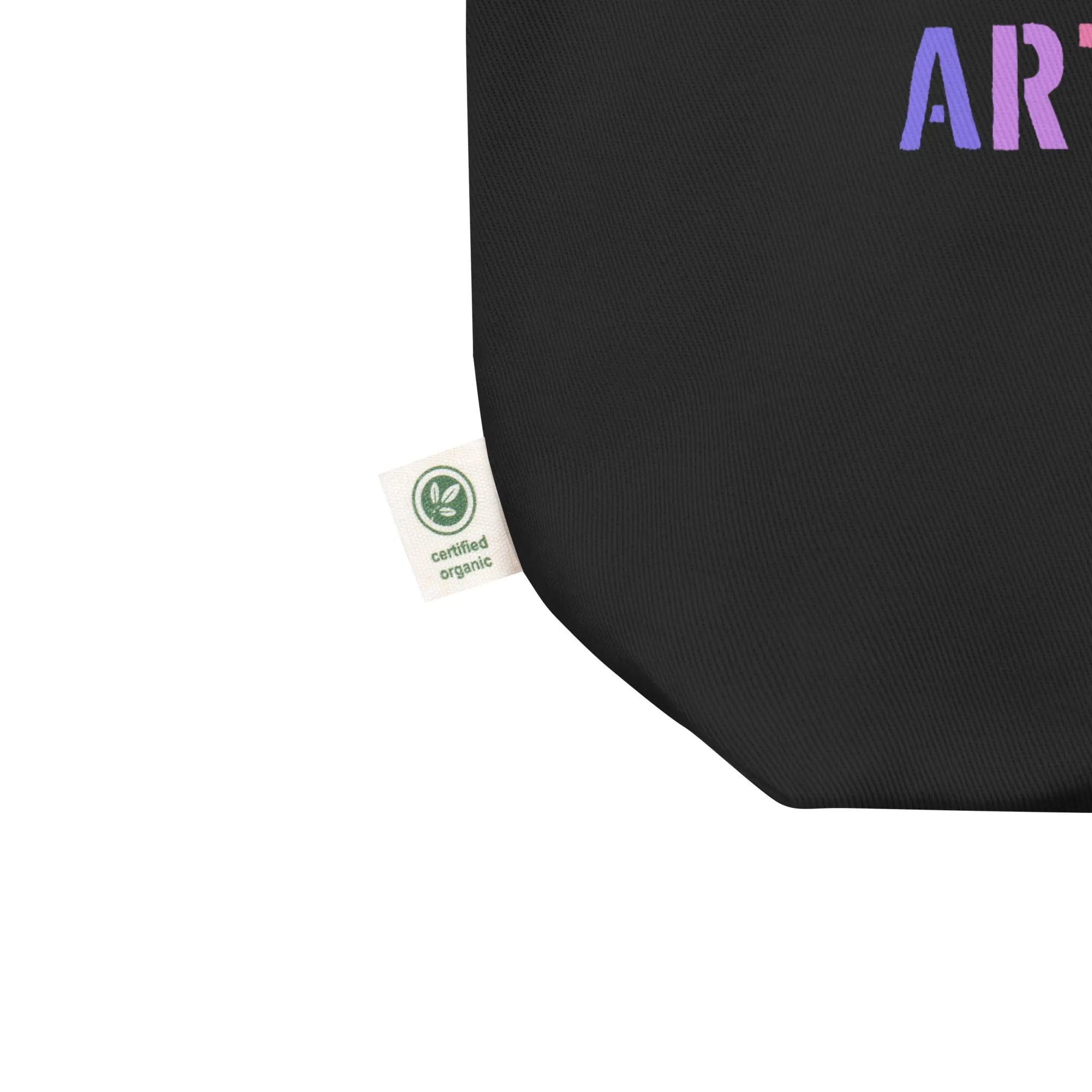 Will Work For Art Supplies Rainbow Tote Bag