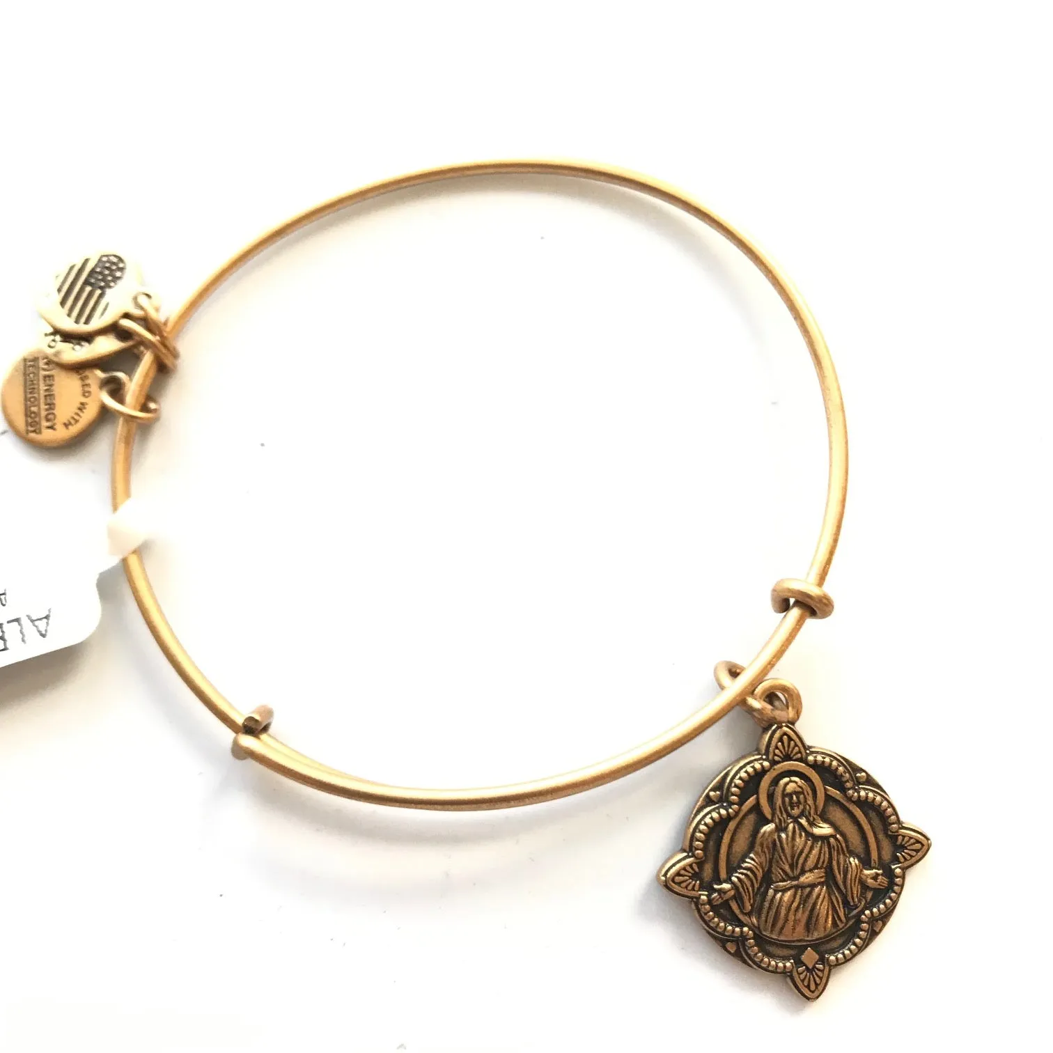 Women's Alex And Ani | Jesus Bangle Bracelet | Rafaelian Gold