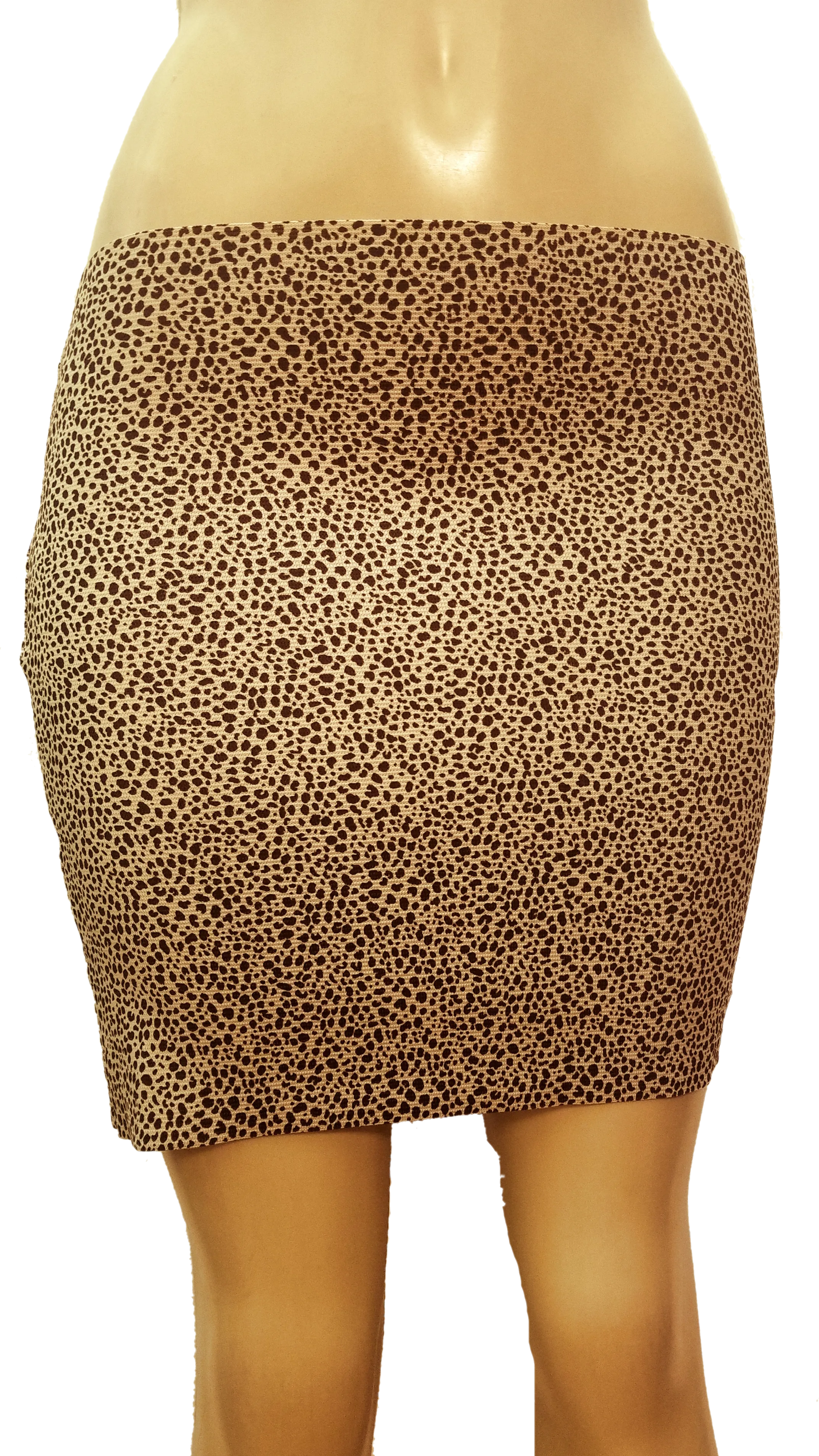 Women's Cheetah Print Elastic Skirt