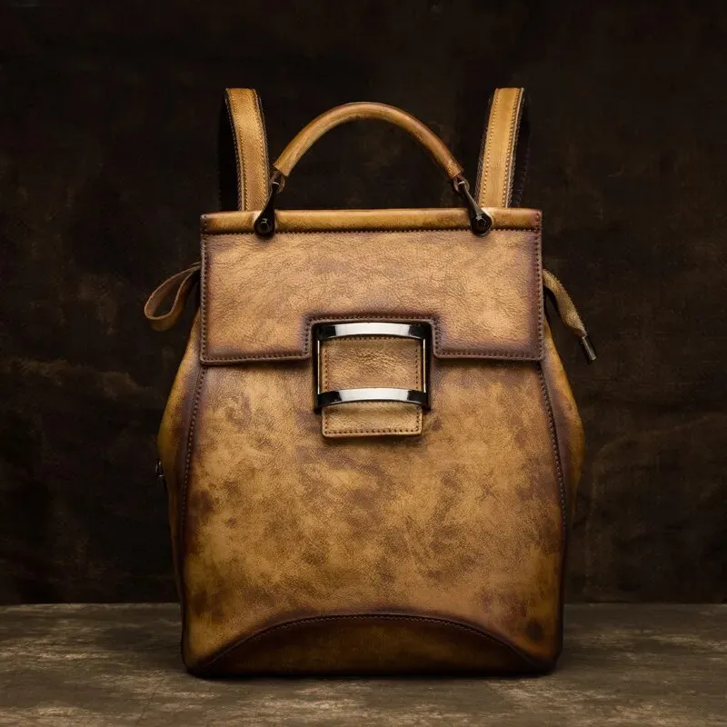 Women's Loyola Leather Convertible Backpack & Shoulder Bag - One Size