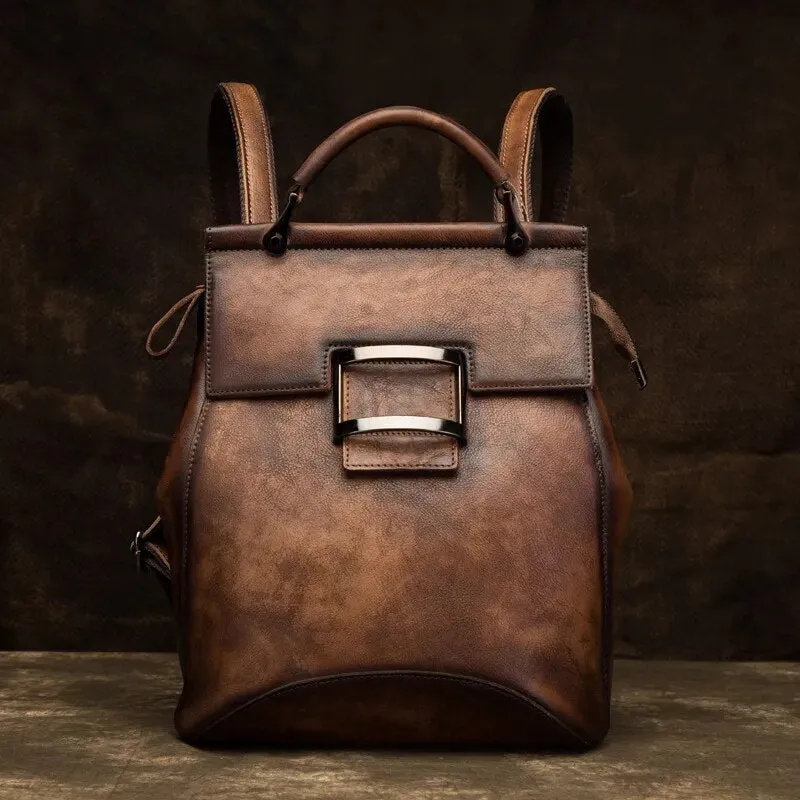 Women's Loyola Leather Convertible Backpack & Shoulder Bag - One Size