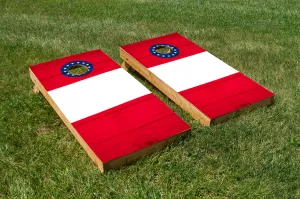 Wood Grain Georgia State Flag