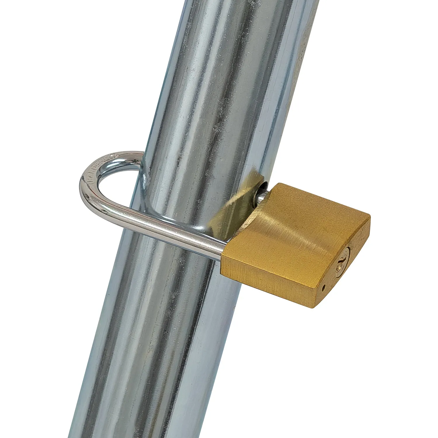 Woodside Folding Driveway Security Car Parking Barrier Bollard Post   Padlock