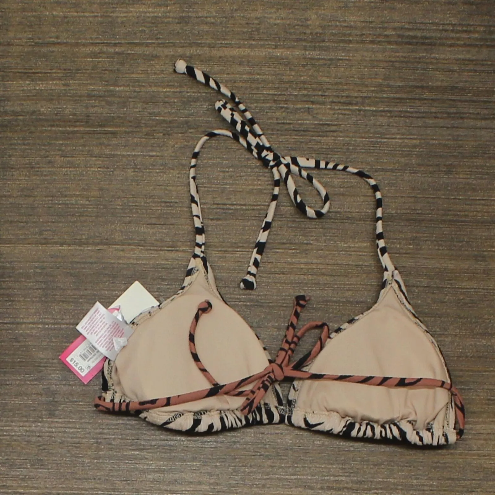 Xhilaration Ribbed Triangle Bikini Top