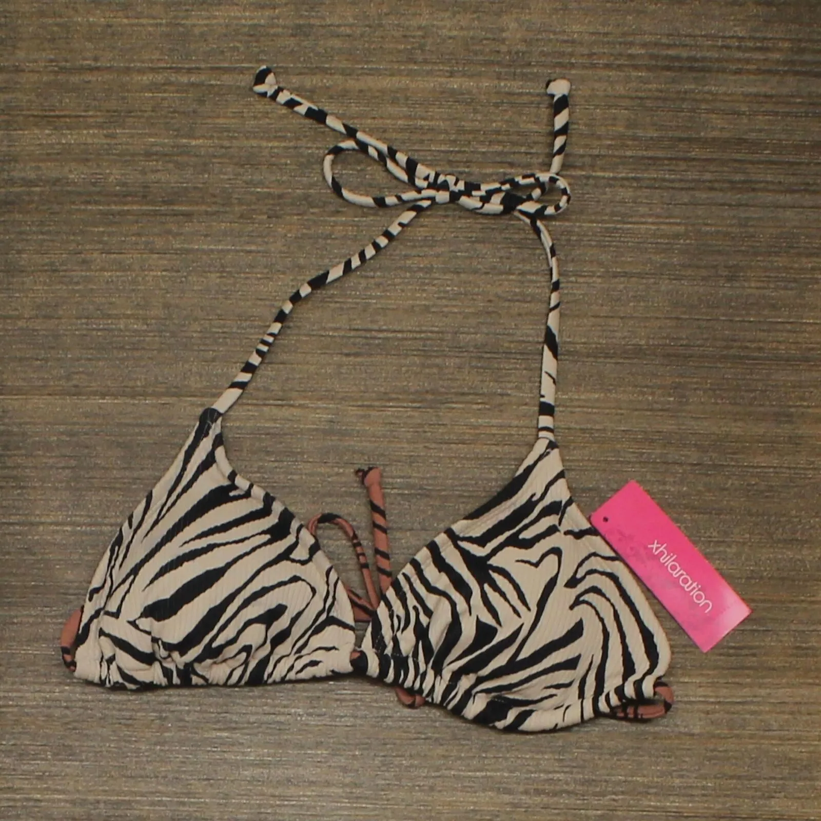 Xhilaration Ribbed Triangle Bikini Top