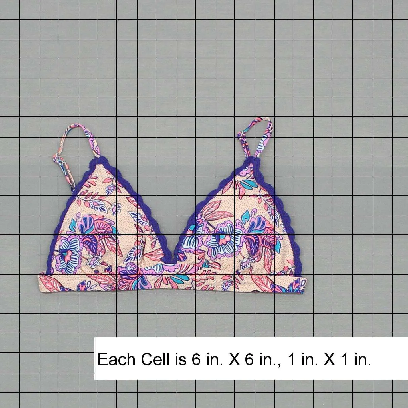 Xhilaration Womens Crochet Trim Triangle Swim Top Pink Medium