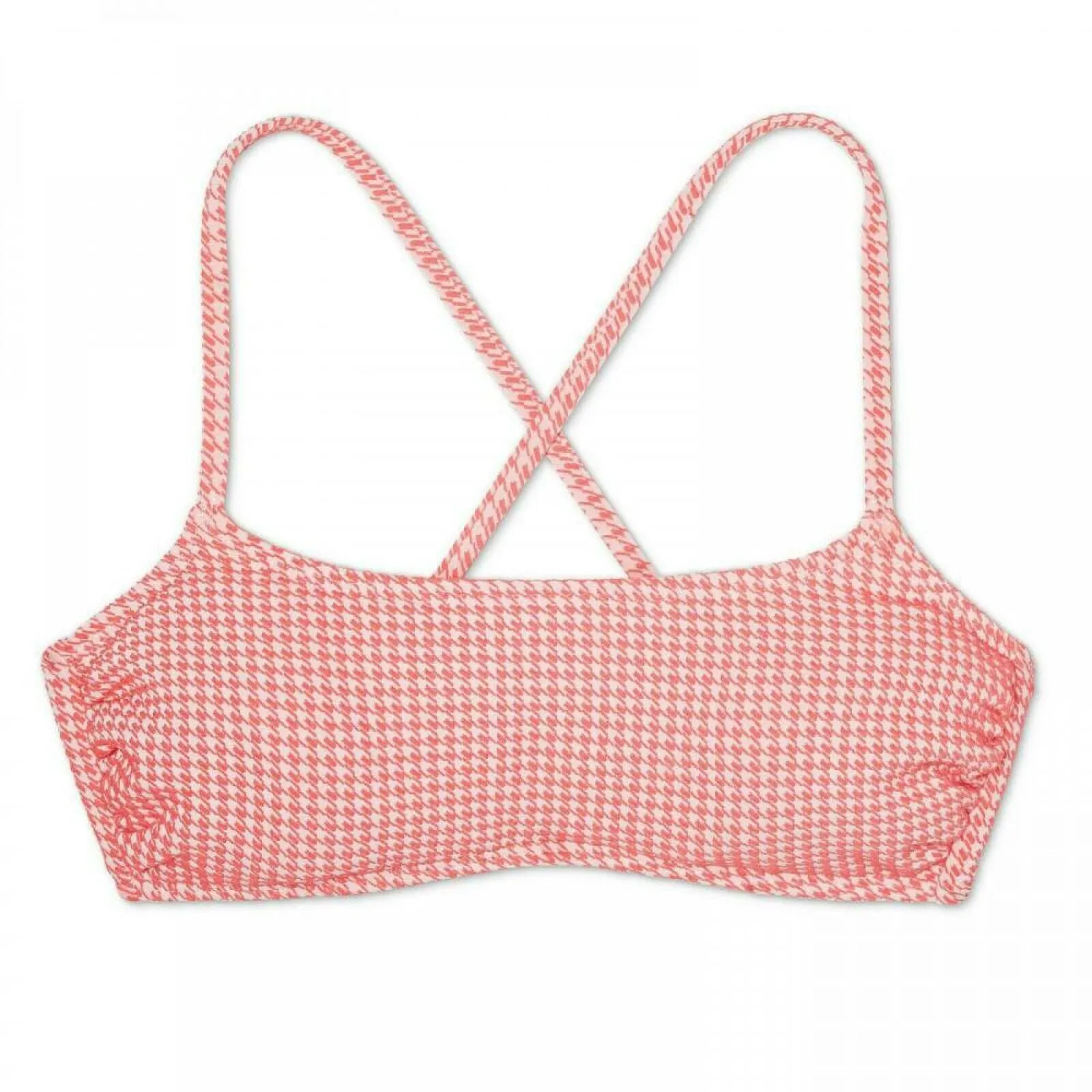 Xhilaration Women's Houndstooth Texture Bralette Bikini Top