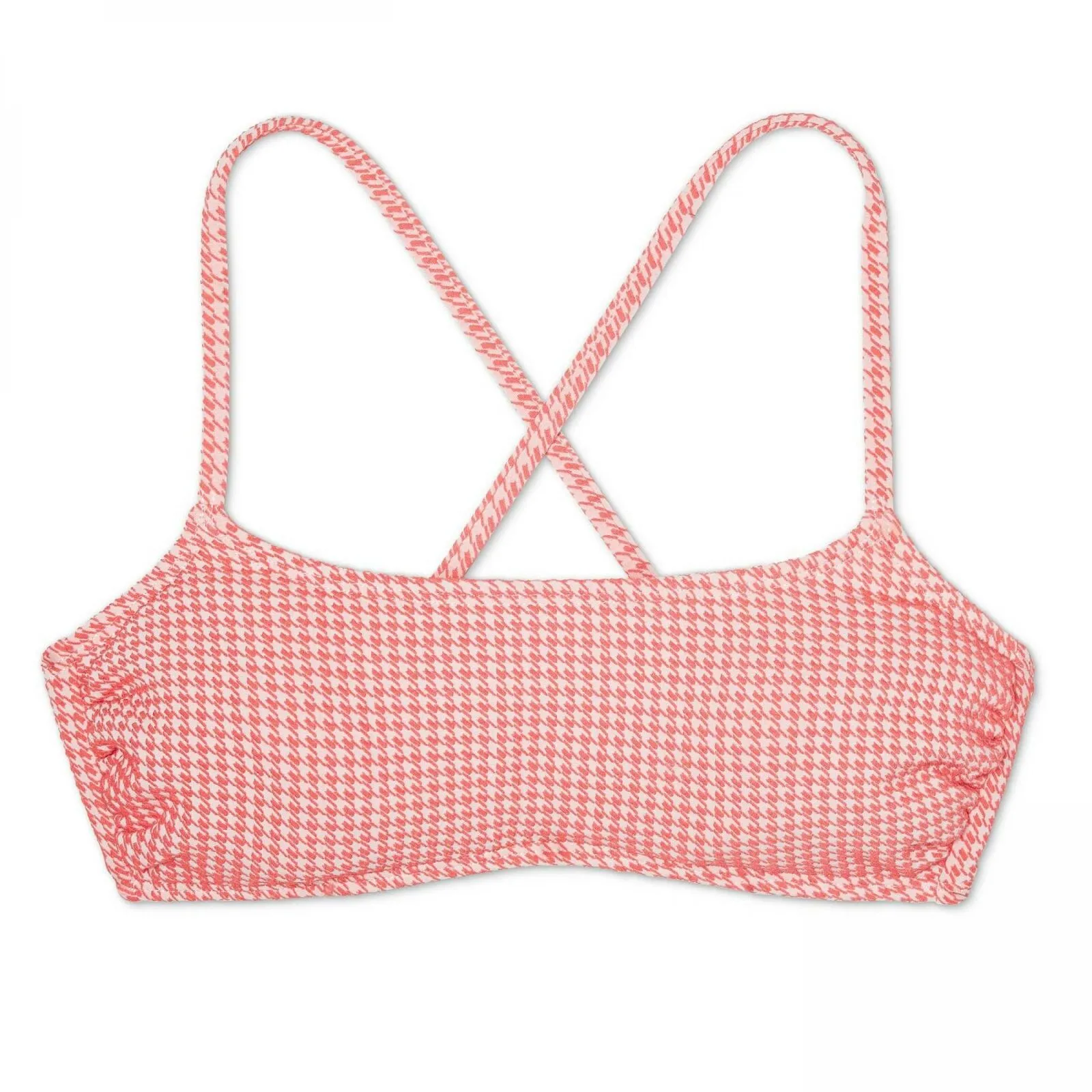 Xhilaration Women's Houndstooth Texture Bralette Bikini Top