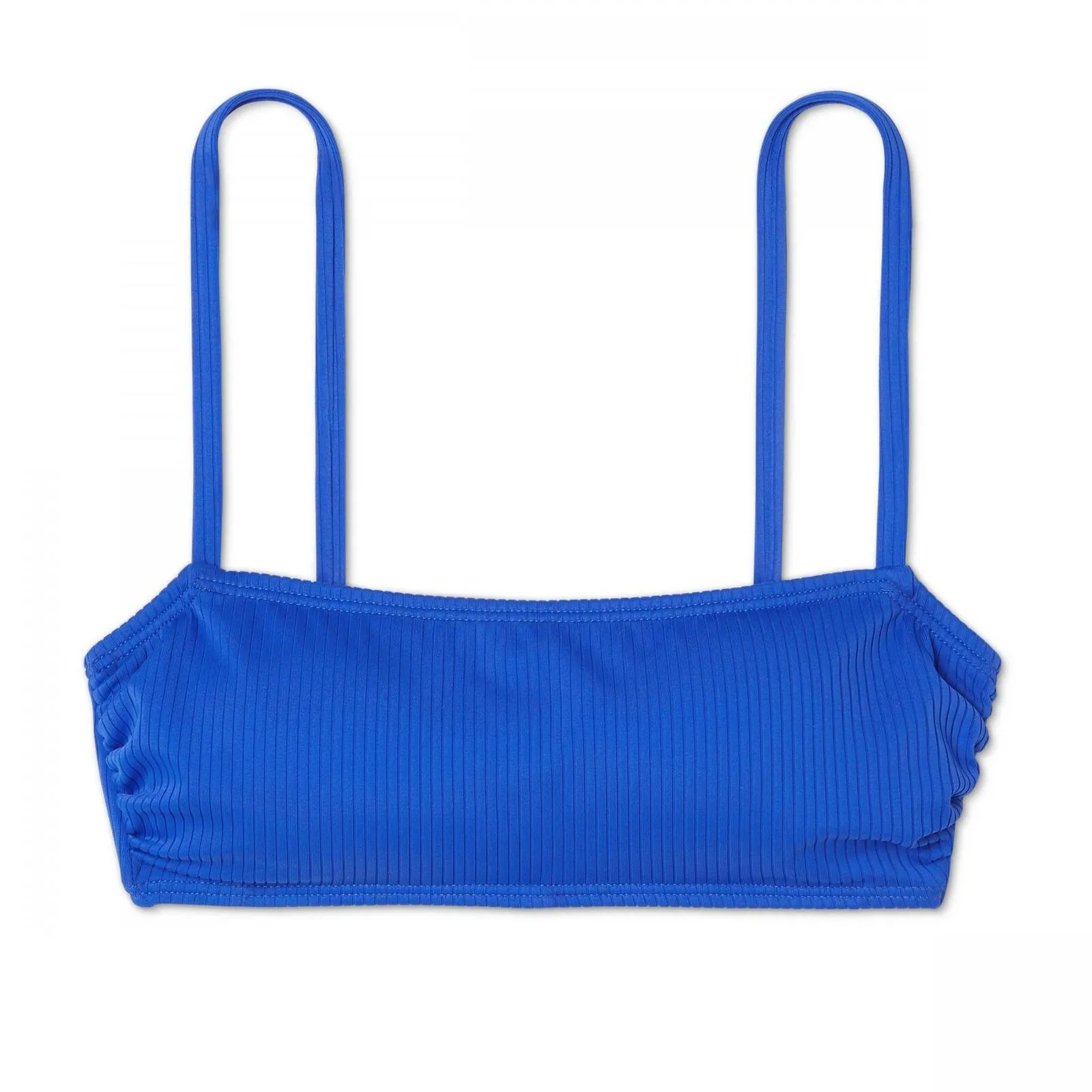 Xhilaration Women's Ribbed Square Neck Bralette Bikini Top