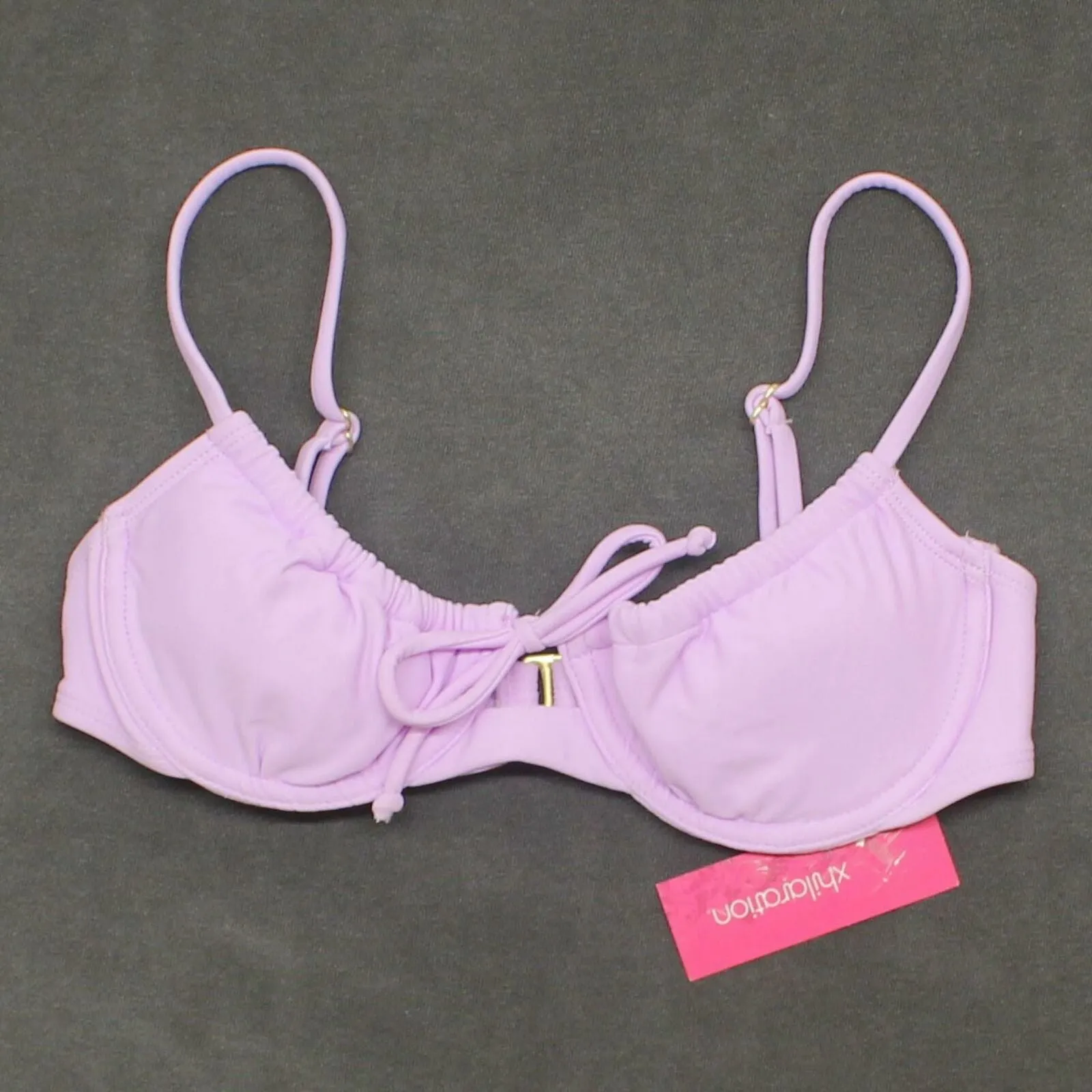 Xhilaration Women's Shirred Underwire Bikini Top