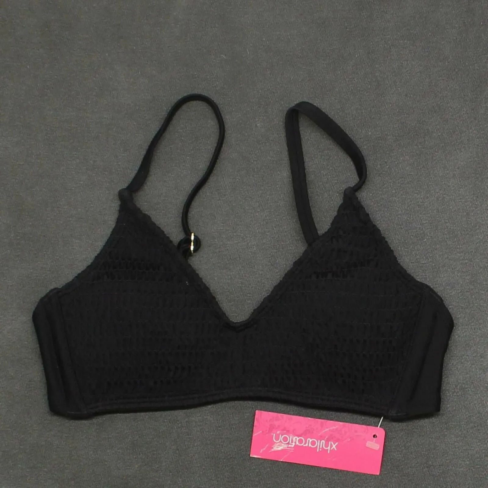 Xhilaration Women's Smocked Bralette Bikini Top
