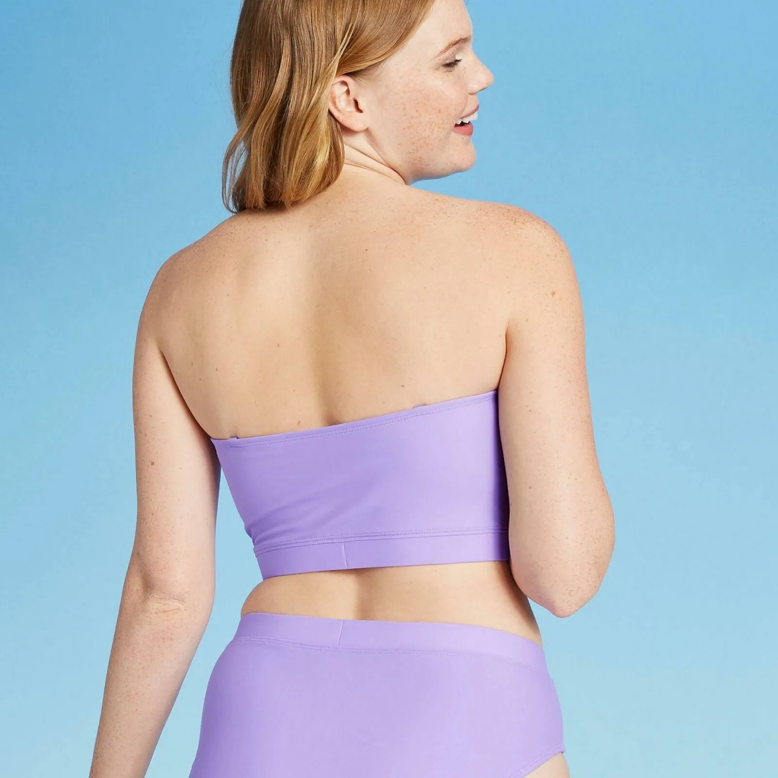 Xhilaration Women's Tube Bandeau Bikini Top Lilac Medium