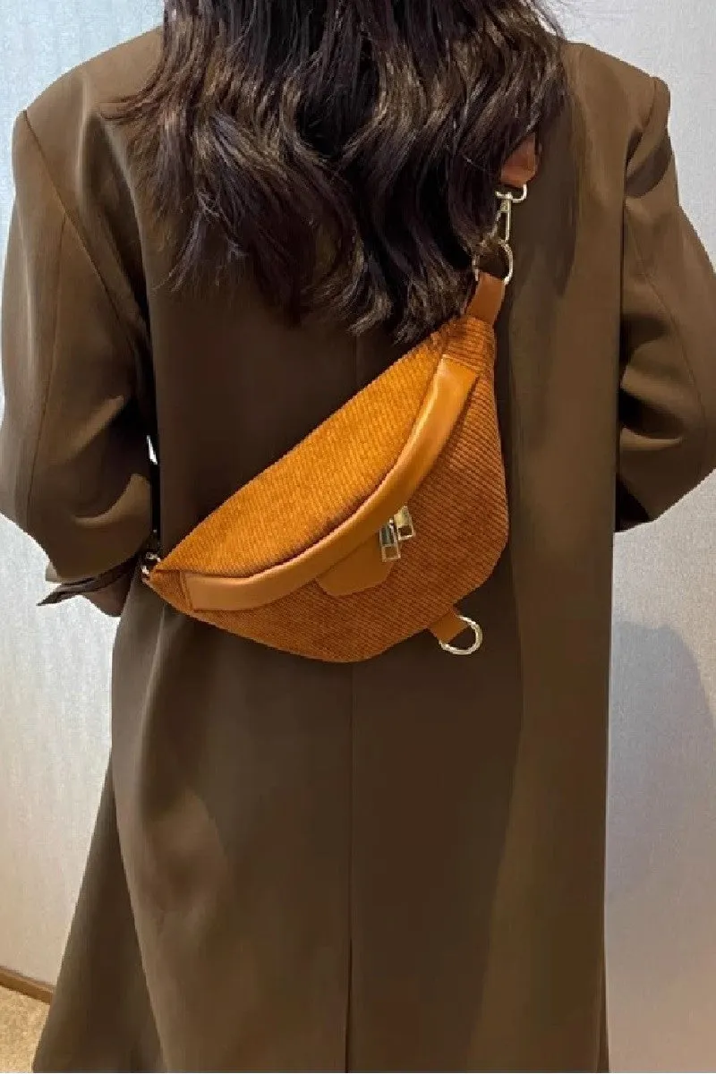 Zenana Corduroy Crossbody Bag