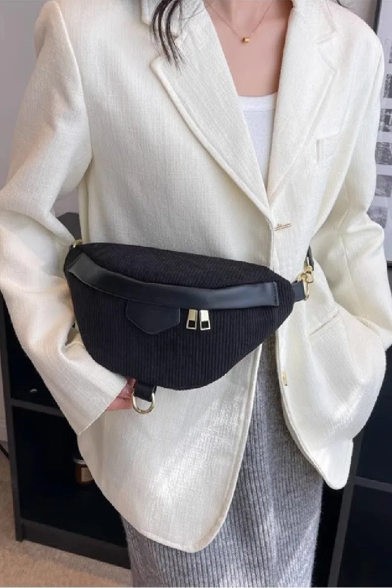Zenana Corduroy Crossbody Bag