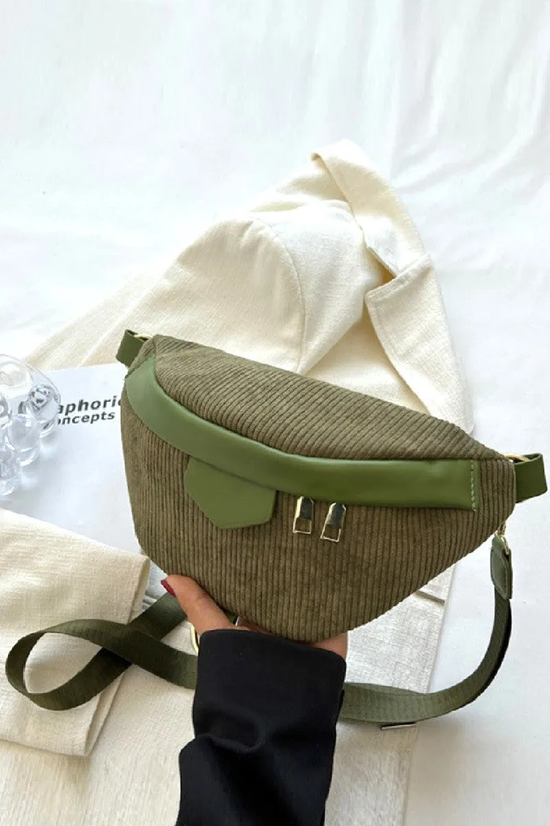 Zenana Corduroy Crossbody Bag