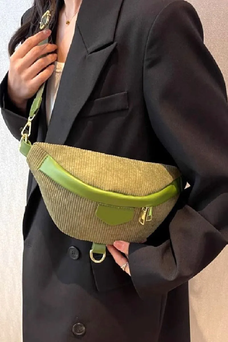 Zenana Corduroy Crossbody Bag