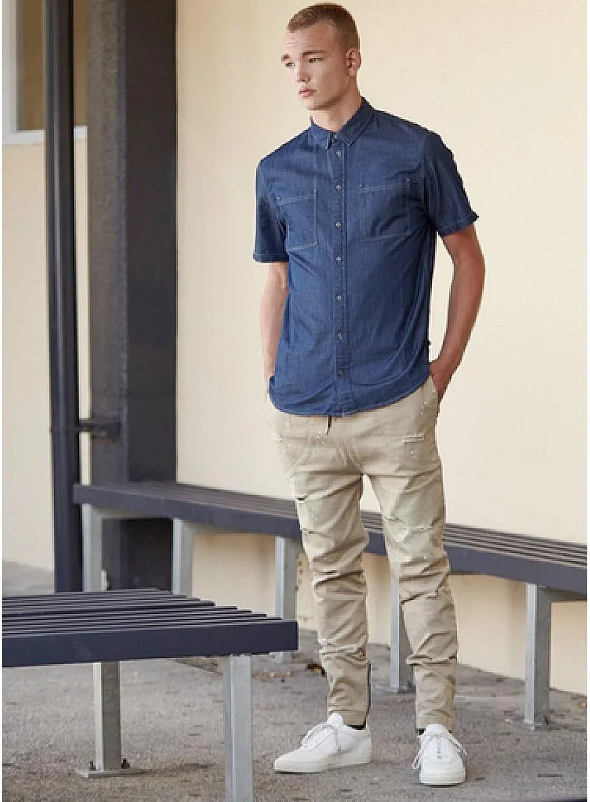 Zespy Pant Distressed Biege