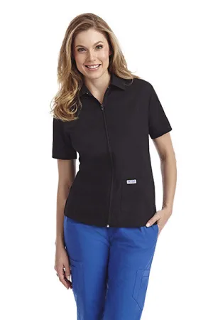 Zipper Front Work Top
