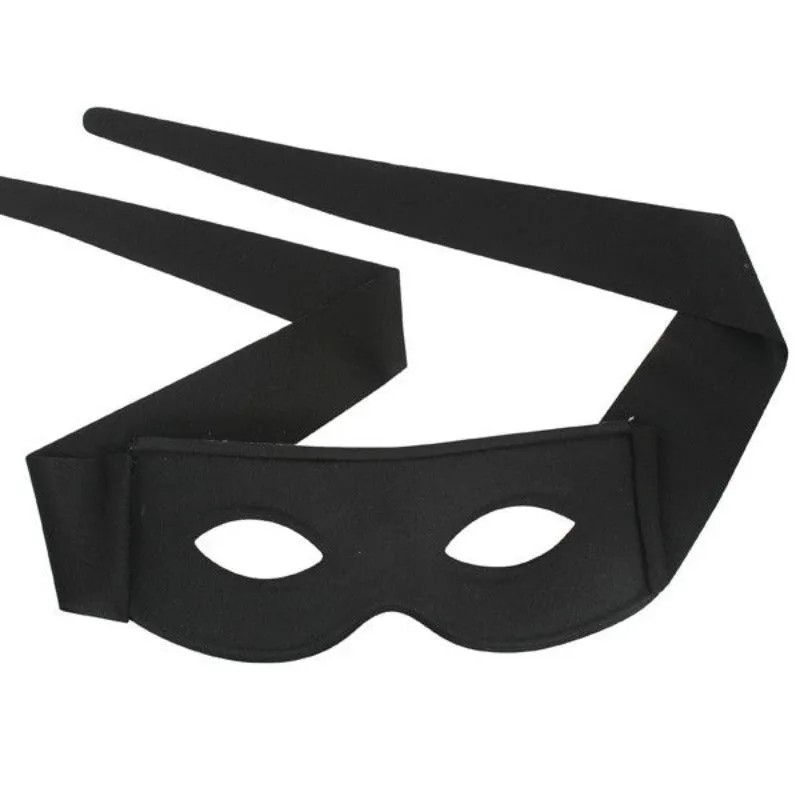 ZORRO with Ties Small Black Eye Mask