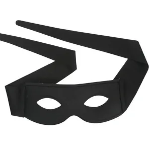 ZORRO with Ties Small Black Eye Mask